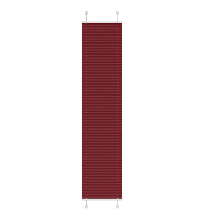 Store plissé rouge bordeaux 45x200 cm largeur du tissu 44,4 cm | Mobilier & Déco