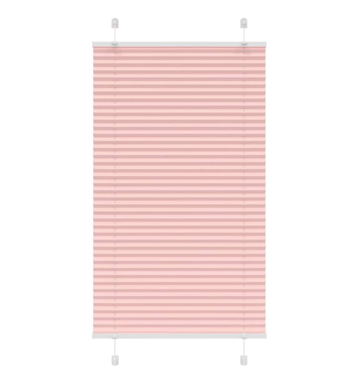 Store plissé rose 75x150 cm largeur du tissu 74,4 cm polyester | Mobilier & Déco