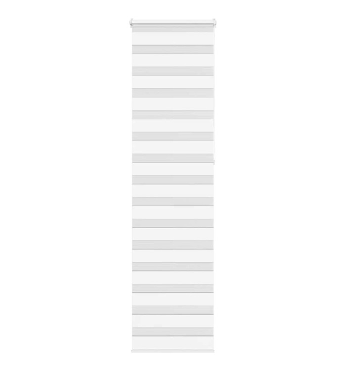 Store zèbre blanc 65x230 cm largeur du tissu 60,9 cm polyester | Mobilier & Déco