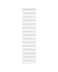 Store zèbre blanc 65x230 cm largeur du tissu 60,9 cm polyester | Mobilier & Déco