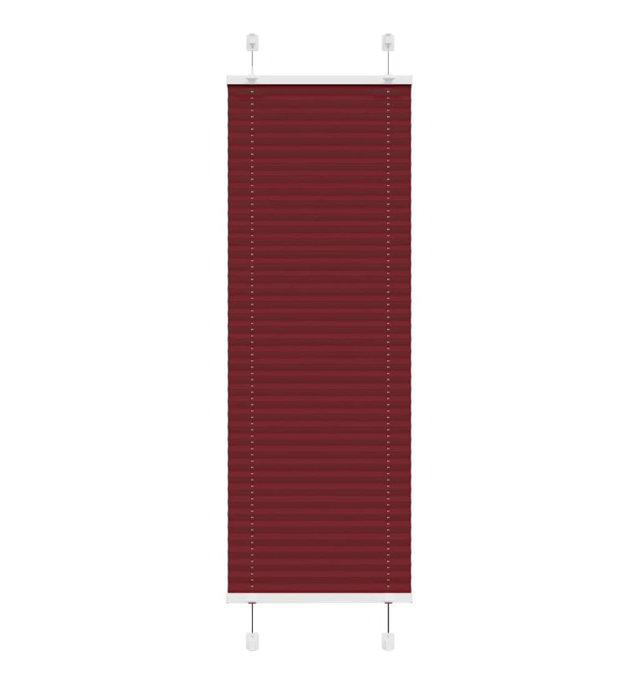 Store plissé rouge bordeaux 50x100 cm largeur du tissu 49,4 cm | Mobilier & Déco