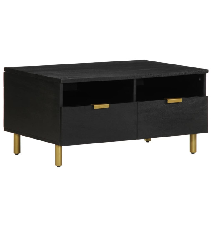 Table basse noir 80x54x40 cm bois d'ingénierie | Mobilier & Déco