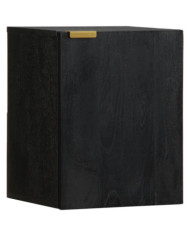Armoire murale de salle de bain noir bois d'ingénierie | Mobilier & Déco