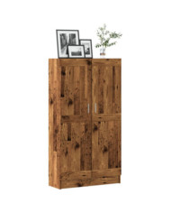 Bibliothèque vieux bois 82,5x30,5x150 cm bois d'ingénierie | Mobilier & Déco