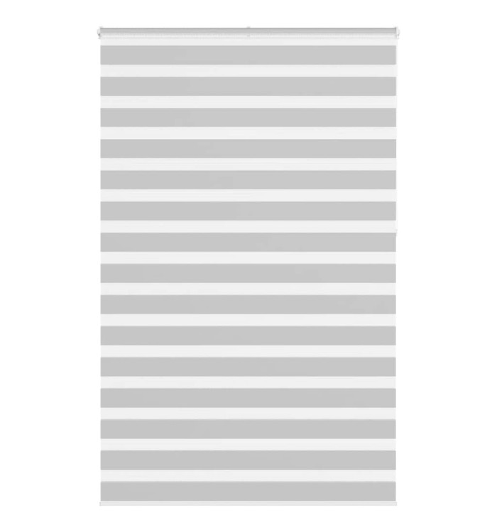 Store zèbre gris clair largeur du tissu 145,9 cm polyester | Mobilier & Déco