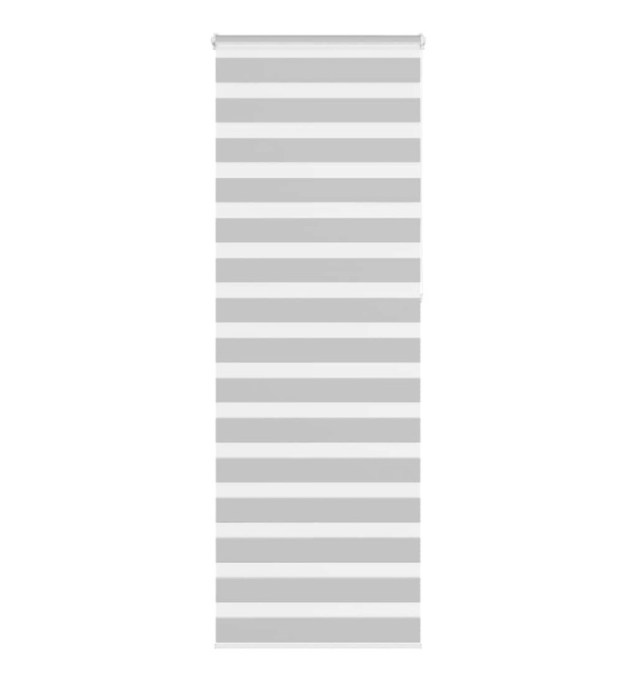Store zèbre gris clair largeur du tissu 65,9 cm polyester | Mobilier & Déco