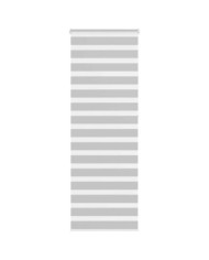 Store zèbre gris clair largeur du tissu 65,9 cm polyester | Mobilier & Déco