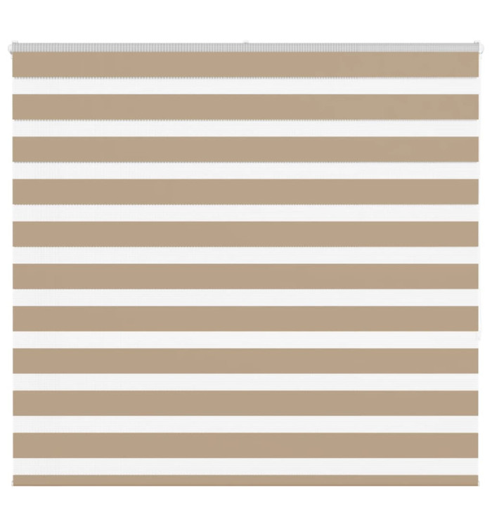 Store zèbre marron sable largeur du tissu 150,9 cm polyester | Mobilier & Déco