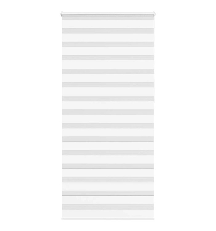Store zèbre blanc 110x230 cm largeur du tissu 105,9cm polyester | Mobilier & Déco