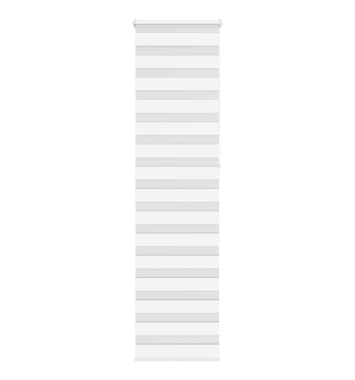 Store zèbre blanc 60x230 cm largeur du tissu 55,9 cm polyester | Mobilier & Déco