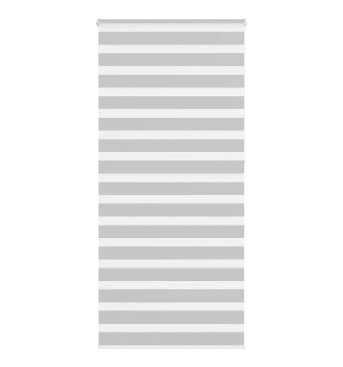 Store zèbre gris clair largeur du tissu 90,9 cm polyester | Mobilier & Déco