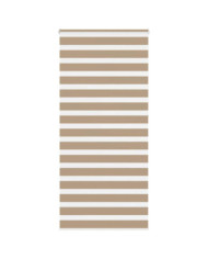 Store zèbre marron sable largeur du tissu 105,9 cm polyester | Mobilier & Déco
