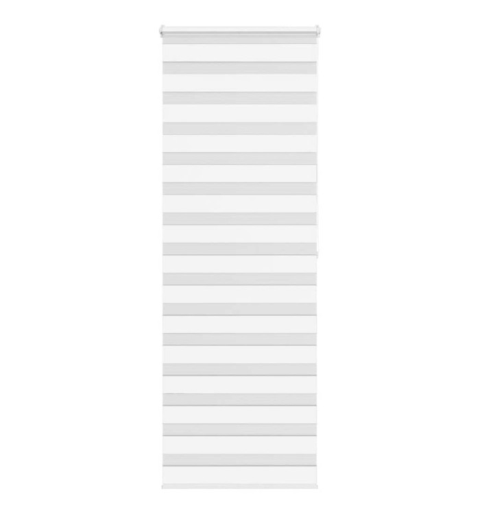Store zèbre blanc 85x200 cm largeur du tissu 80,9 cm polyester | Mobilier & Déco