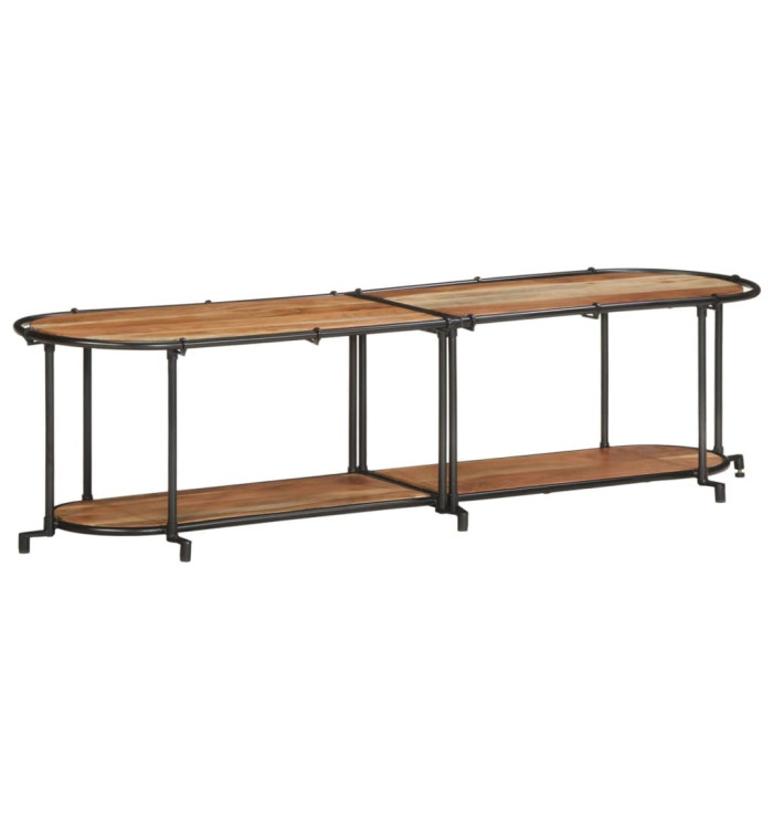 Meuble TV 160x42x40 cm bois d'acacia massif | Mobilier & Déco