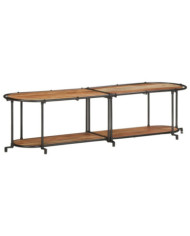 Meuble TV 160x42x40 cm bois d'acacia massif | Mobilier & Déco
