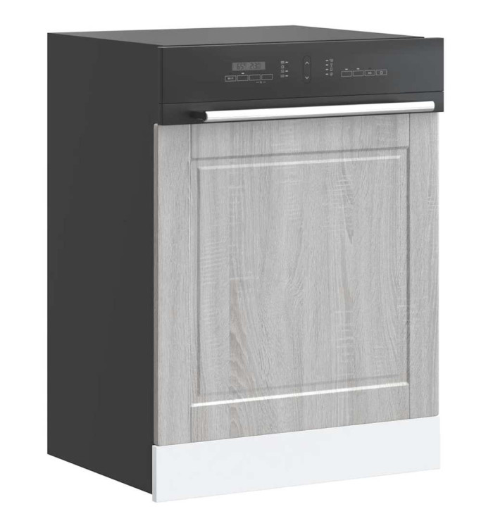 Panneau de lave-vaisselle Porto sonoma gris 60x1,5x67 cm | Mobilier & Déco