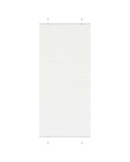 Store plissé blanc 90x200 cm largeur du tissu 89,4 cm polyester | Mobilier & Déco