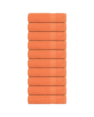 Serviettes de bain 10 pcs orange 100x150 cm 360 g/m² 100% coton | Mobilier & Déco
