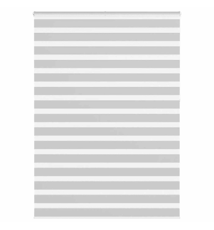 Store zèbre gris clair largeur du tissu 155,9 cm polyester | Mobilier & Déco