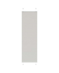 Store plissé gris clair 60x200 cm largeur du tissu 59,4 cm | Mobilier & Déco
