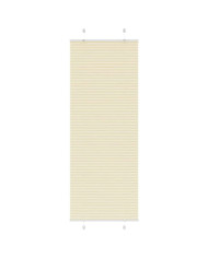 Store plissé crème 80x200 cm largeur du tissu 79,4 cm polyester | Mobilier & Déco