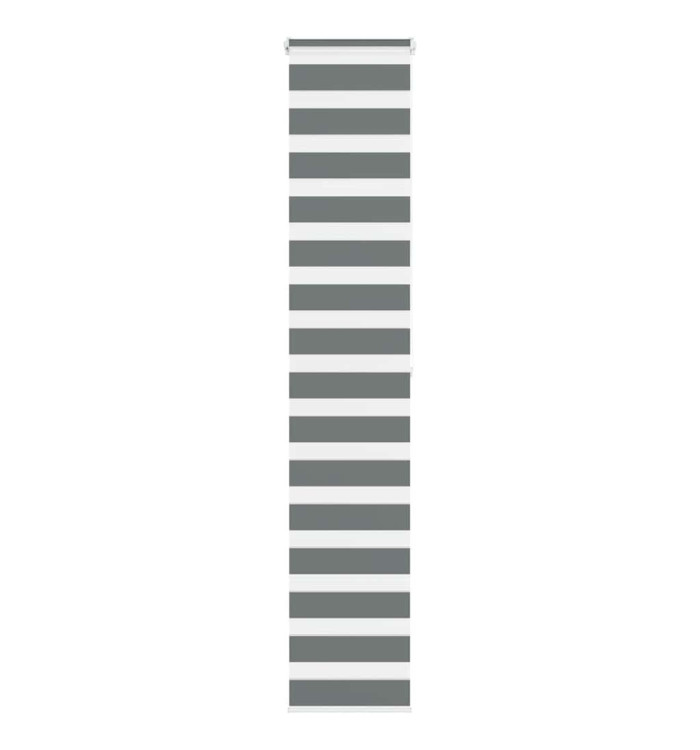 Store zèbre gris foncé largeur du tissu 45,9 cm polyester | Mobilier & Déco