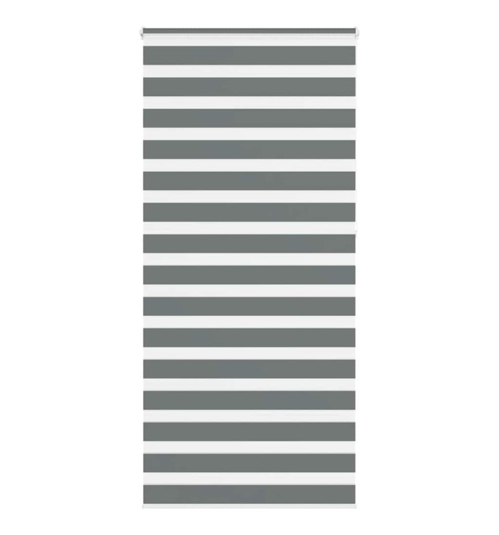 Store zèbre gris foncé largeur du tissu 105,9 cm polyester | Mobilier & Déco