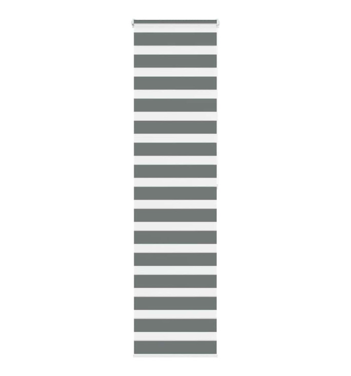 Store zèbre gris foncé largeur du tissu 65,9 cm polyester | Mobilier & Déco