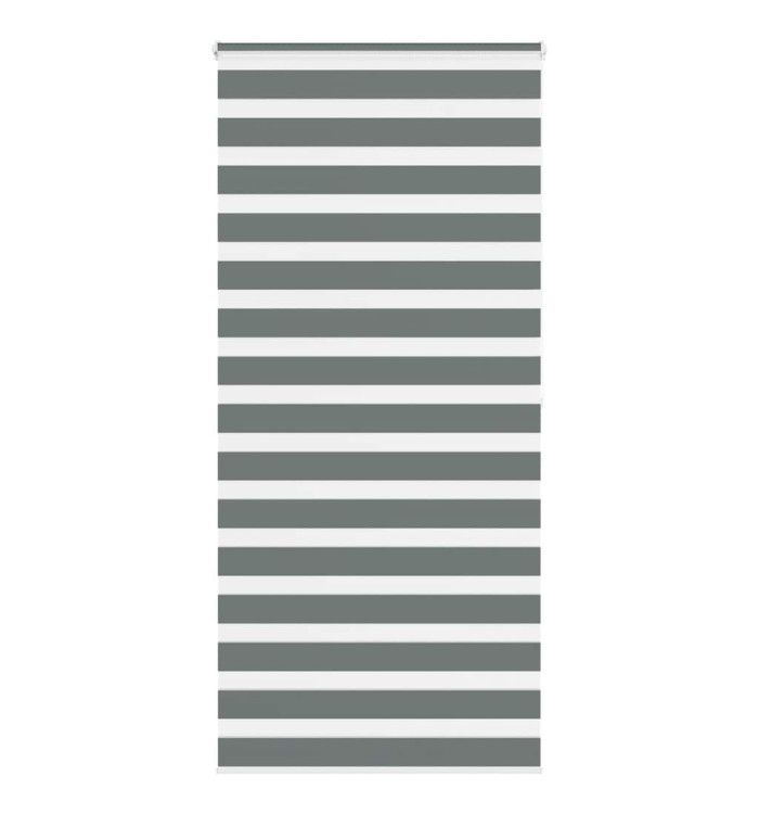 Store zèbre gris foncé largeur du tissu 100,9 cm polyester | Mobilier & Déco