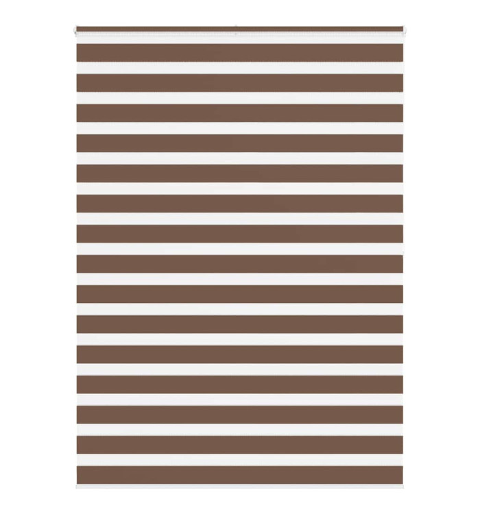 Store zèbre marron 165x200cm largeur du tissu 160,9cm polyester | Mobilier & Déco