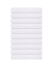 Serviettes de sauna 10 pcs blanc 80x200 cm 360 g/m² 100% coton | Mobilier & Déco