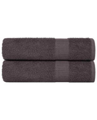 Serviettes de bain 2 pcs anthracite 100x150 cm 100% coton | Mobilier & Déco