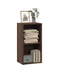 Bibliothèque chêne marron 40x30x77 cm bois d'ingénierie | Mobilier & Déco