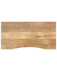 Dessus de bureau avec courbe 140x50x2,5 cm manguier massif brut | Mobilier & Déco