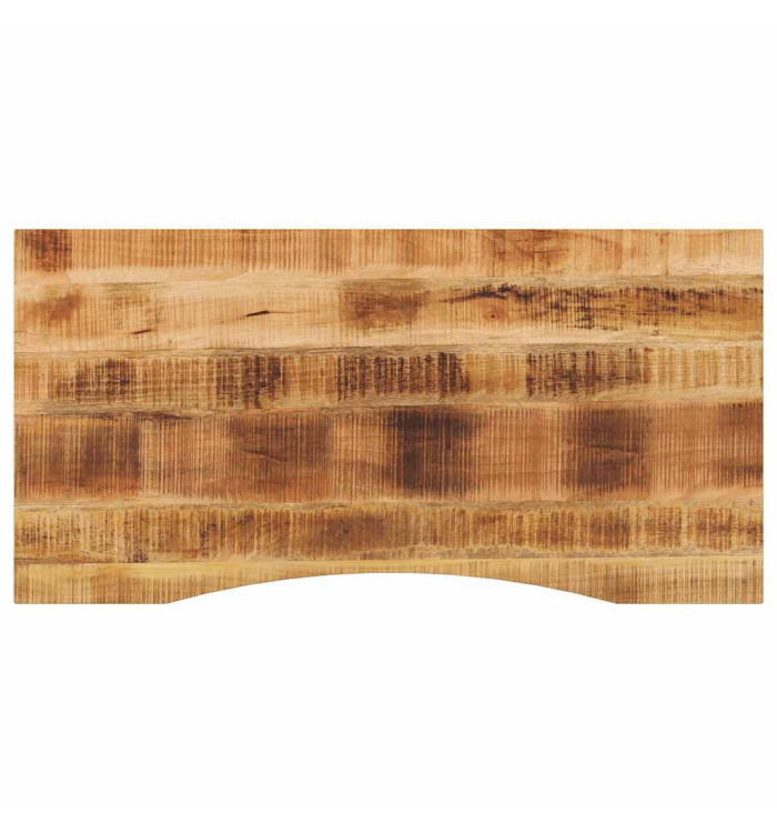 Dessus de bureau avec courbe 120x50x2,5 cm manguier massif brut | Mobilier & Déco