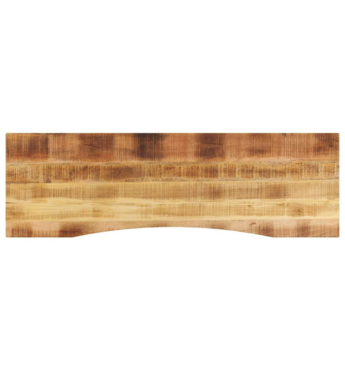 Dessus de bureau avec courbe 160x50x2,5 cm manguier massif brut | Mobilier & Déco