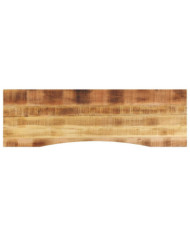 Dessus de bureau avec courbe 160x50x2,5 cm manguier massif brut | Mobilier & Déco