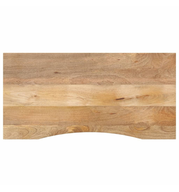 Dessus de bureau avec courbe 110x50x2,5 cm manguier massif brut | Mobilier & Déco