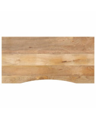 Dessus de bureau avec courbe 110x50x2,5 cm manguier massif brut | Mobilier & Déco