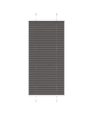 Store plissé noir 55x150 cm largeur du tissu 54,4 cm polyester | Mobilier & Déco