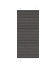 Store plissé noir 100x200 cm largeur du tissu 99,4 cm polyester | Mobilier & Déco