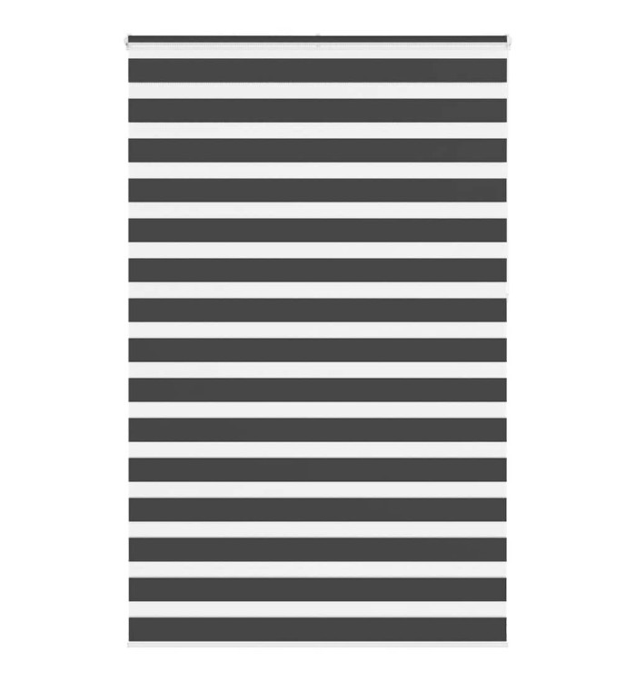 Store zèbre noir 150x230 cm largeur du tissu 145,9 cm polyester | Mobilier & Déco