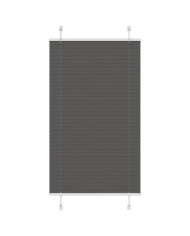Store plissé noir 70x100 cm largeur du tissu 69,4 cm polyester | Mobilier & Déco