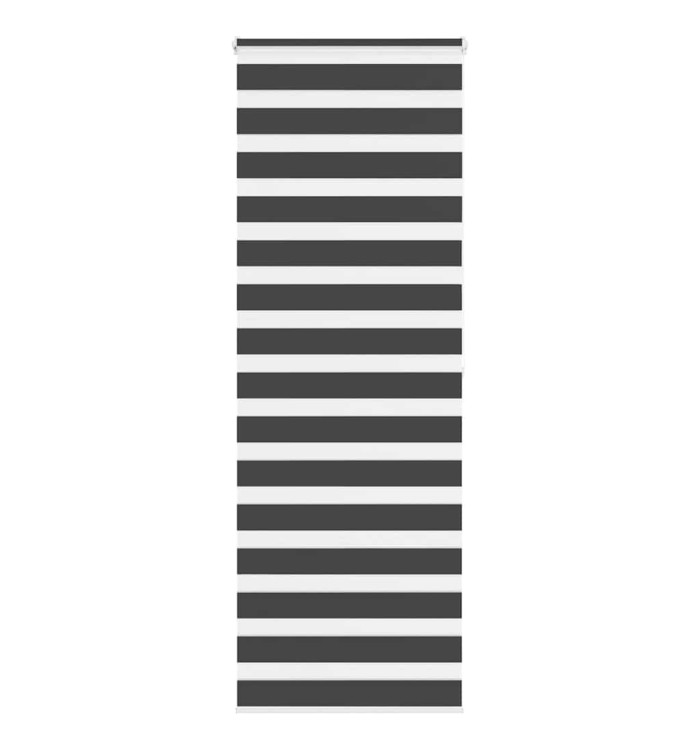 Store zèbre noir 70x200 cm largeur du tissu 65,9 cm polyester | Mobilier & Déco