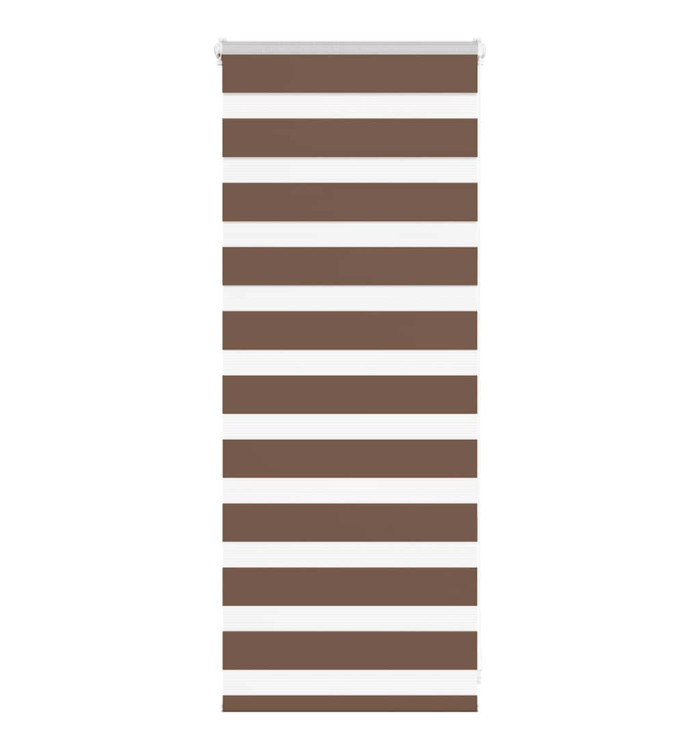 Store zèbre marron 55x100 cm largeur du tissu 50,9 cm polyester | Mobilier & Déco