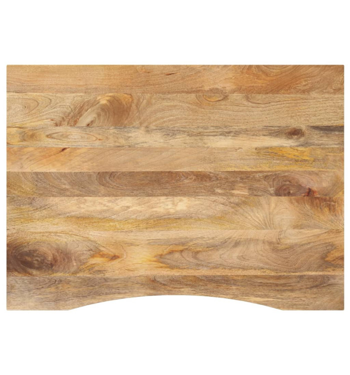 Dessus de bureau avec courbe 100x80x2,5 cm manguier massif brut | Mobilier & Déco