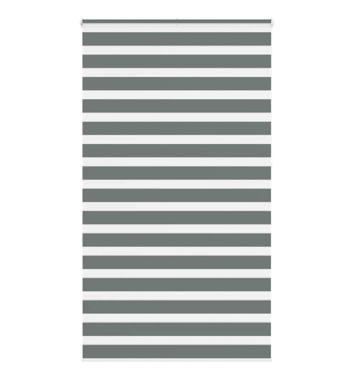 Store zèbre gris foncé largeur du tissu 115,9 cm polyester | Mobilier & Déco
