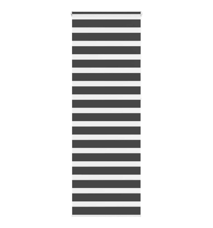 Store zèbre noir 80x230 cm largeur du tissu 75,9 cm polyester | Mobilier & Déco