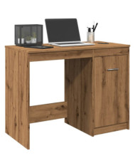 Bureau chêne artisanal 100x50x76 cm bois d'ingénierie | Mobilier & Déco