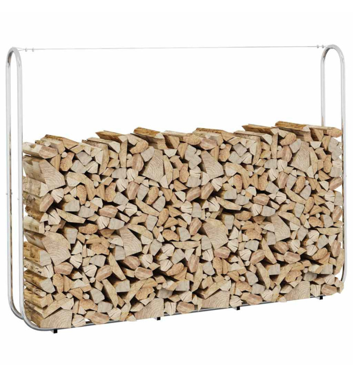 Portant de bois de chauffage 200x25x150 cm acier galvanisé | Mobilier & Déco
